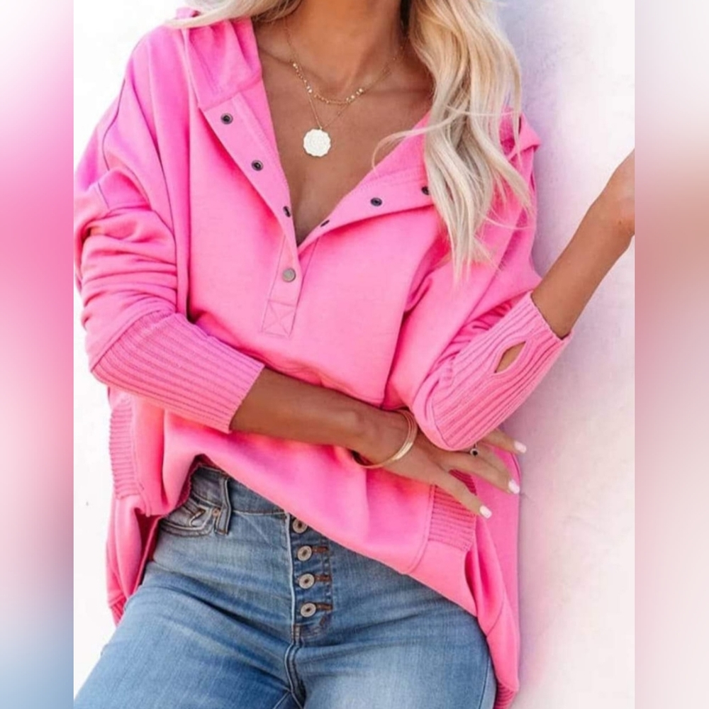 NWT V-neck Hoodie Sweatshirt